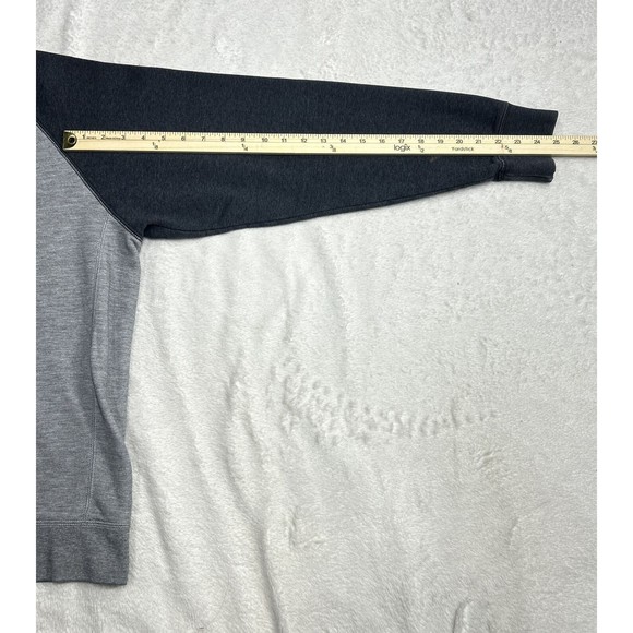 Y2K Russell Athletic Premium Fleece Two-tone Gray Crewneck Sweatshirt Size Large - Picture 8 of 9